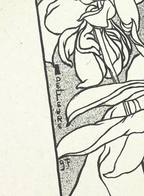 "Retour" - Lithographie originale sur Chine - L'Estampe Moderne