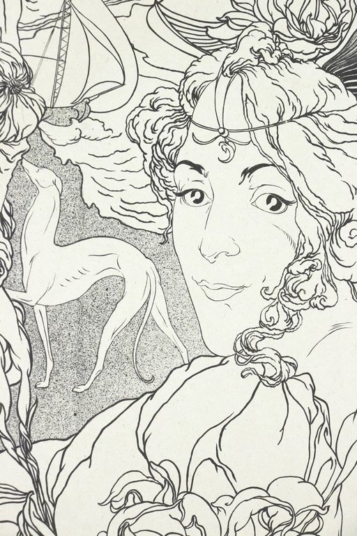"Retour" - Lithographie originale sur Chine - L'Estampe Moderne