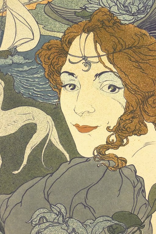 "Retour" - Lithographie originale sur Japon - L'Estampe Moderne
