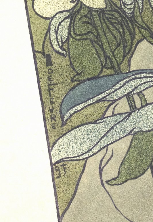 "Retour" - Lithographie originale sur Japon - L'Estampe Moderne