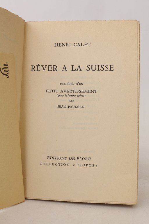 Rêver à la Suisse