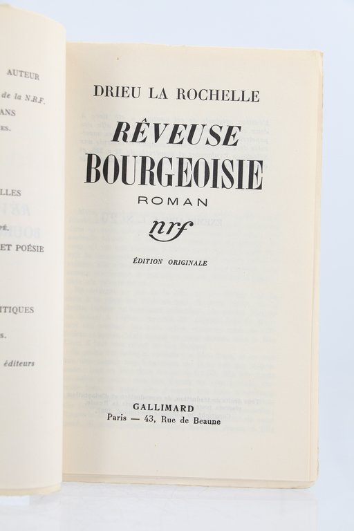 Rêveuse bourgeoisie