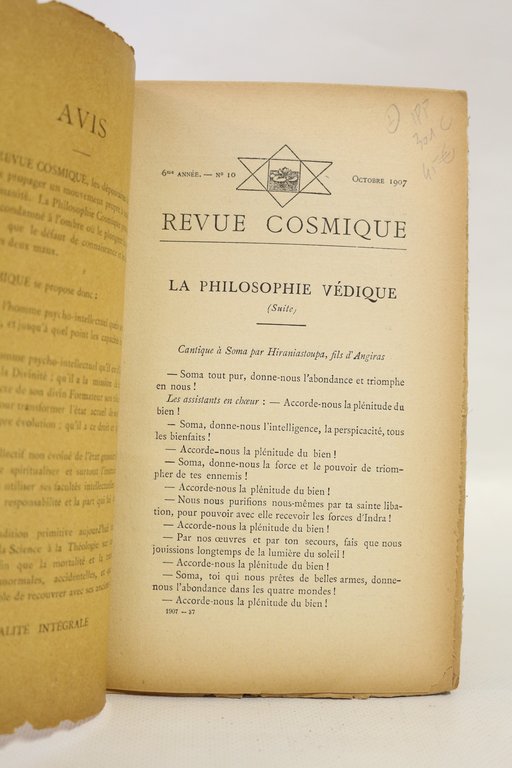 Revue cosmique N°10 de la 6ème année