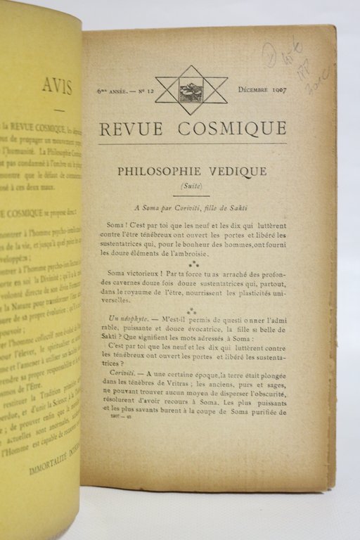 Revue cosmique N°12 de la 6ème année