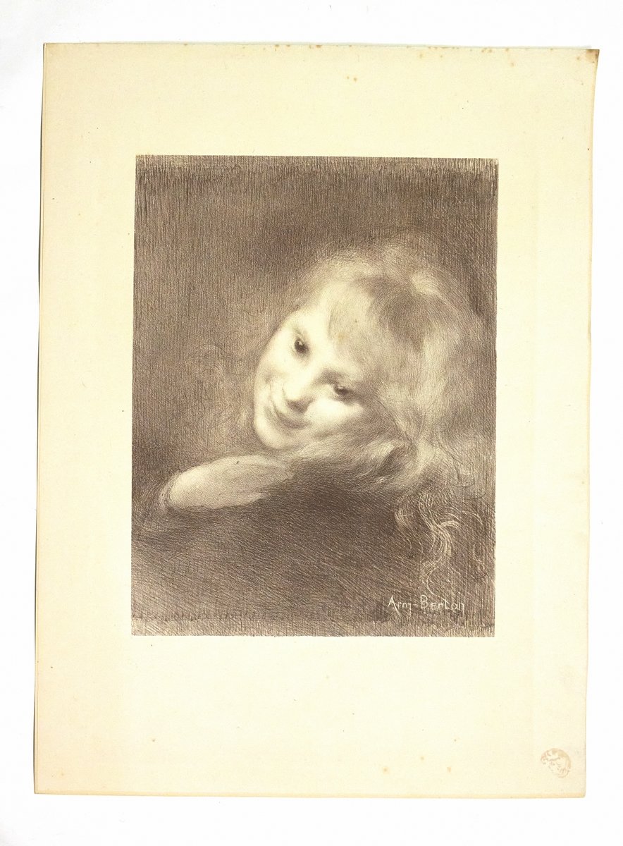"Rieuse" - Lithographie originale sur Chine - L'Estampe Moderne