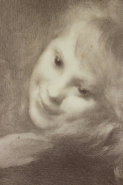"Rieuse" - Lithographie originale sur Chine - L'Estampe Moderne