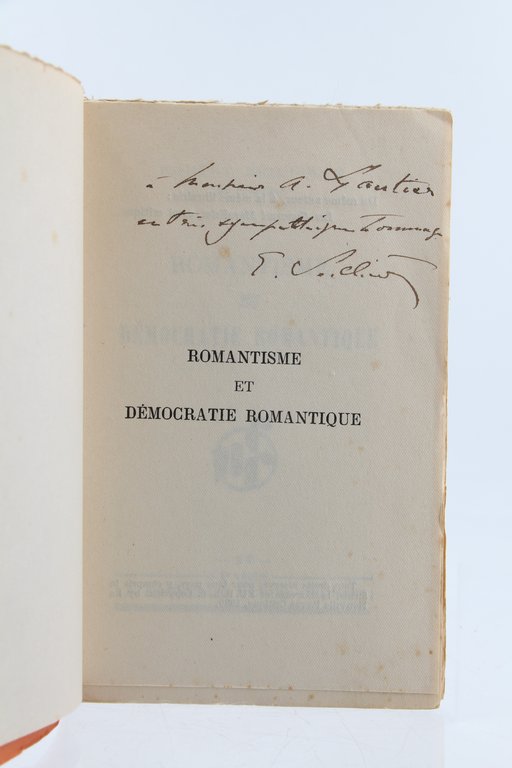 Romantisme et démocratie romantique (critique de l'oeuvre d'Edmond Scherer)