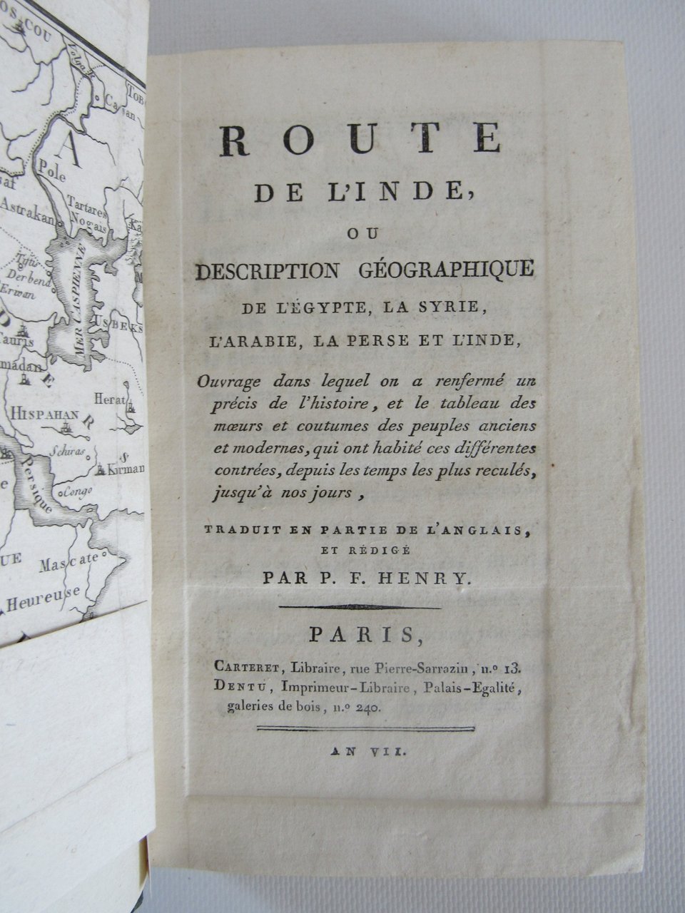 Route de l'Inde, ou Description géographique de l'Égypte, la Syrie, …