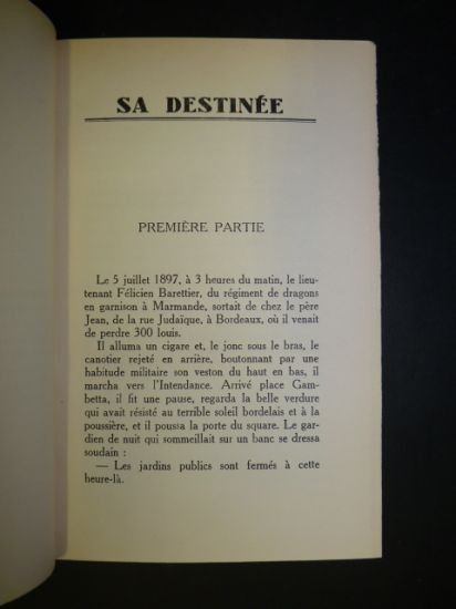 Sa destinée