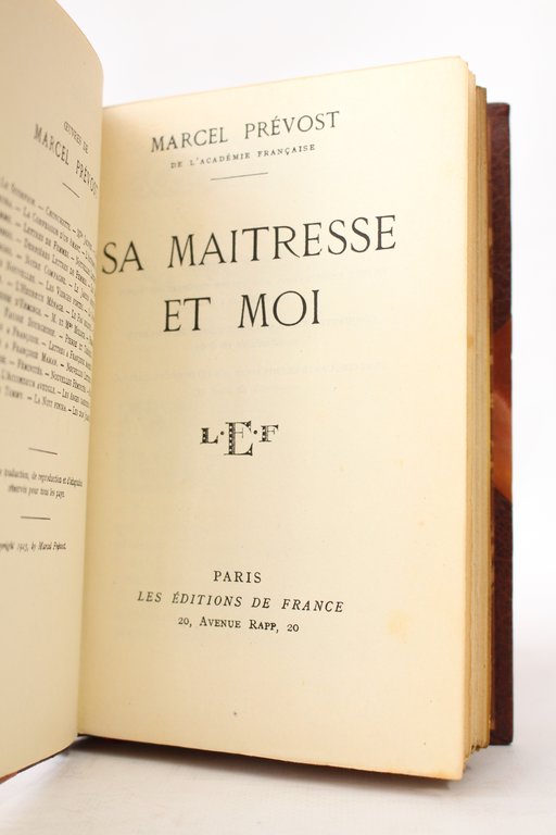 Sa maîtresse et moi