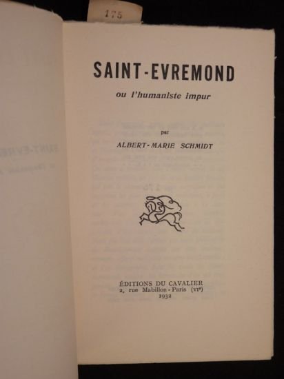 Saint-Evremond ou l'humaniste impur