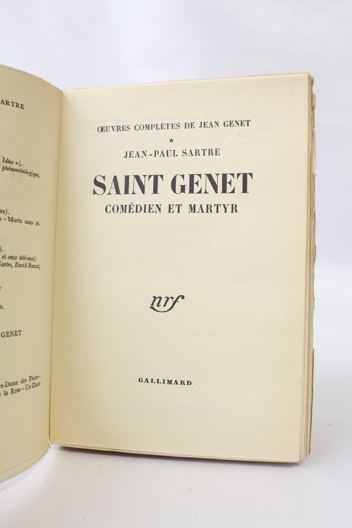 Saint Genet comédien et martyr