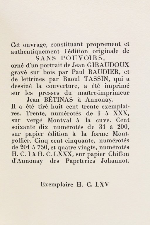 Sans pouvoirs