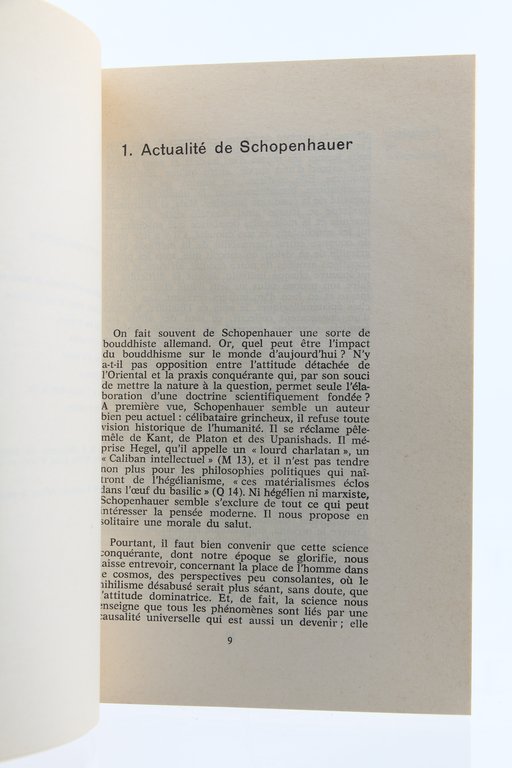 Schopenhauer ou le Tragédien de la Volonté
