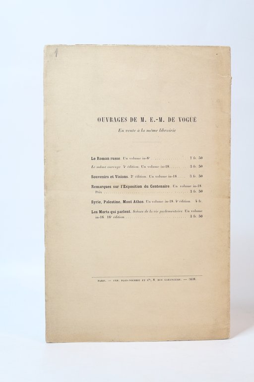 Séance de l'Académie Française du 4 Juin 1903. Réponse de …