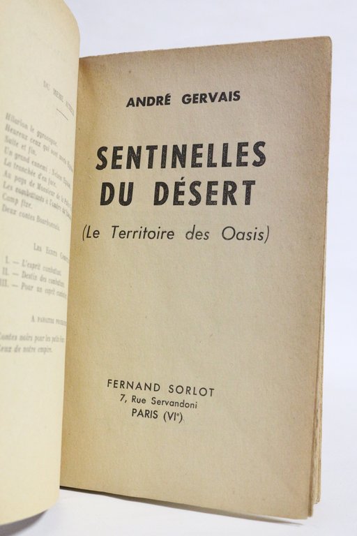 Sentinelles du désert (le territoire des oasis)