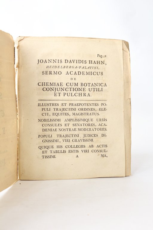 Sermo academicus de chemiae cum botanica conjunctione utili et pulchra, …