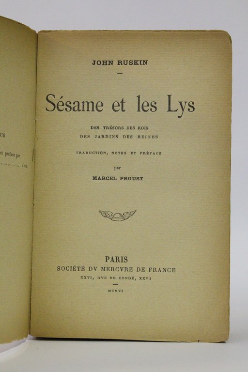 Sésame et les lys