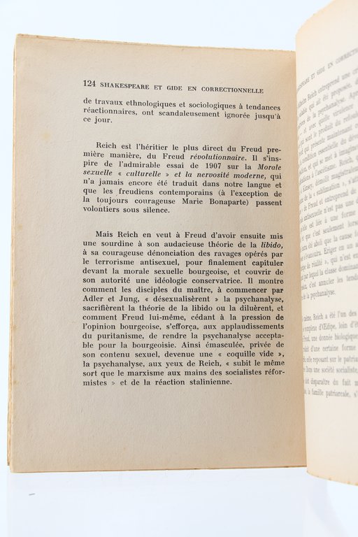 Shakespeare et Gide en Correctionnelle?