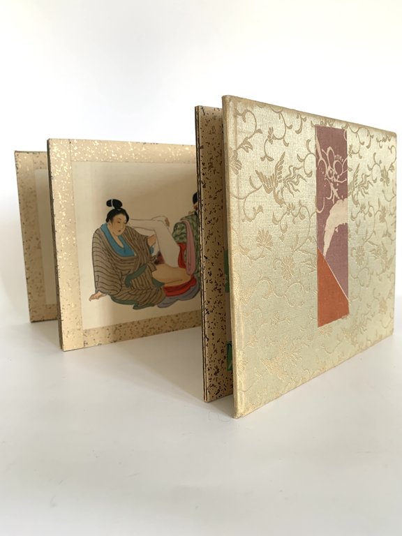 Shunga. Manuel de l'oreiller. Gouaches sur soie
