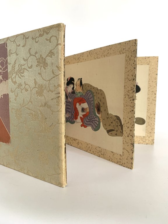 Shunga. Manuel de l'oreiller. Gouaches sur soie