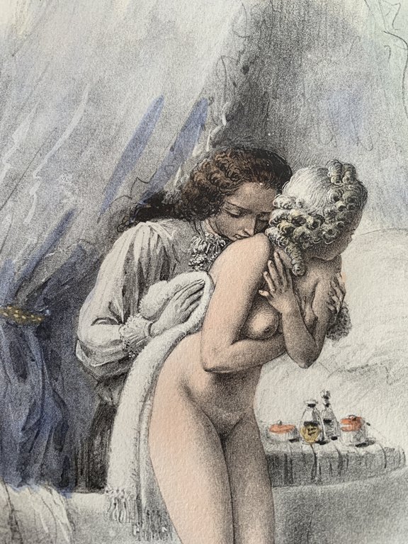 Six dessins en couleurs réalisés pour Le doctorat impromptu de …