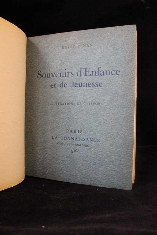 Souvenirs d'enfance et de jeunesse