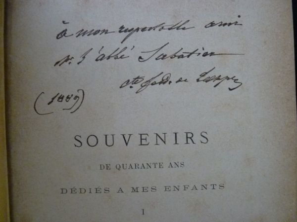 Souvenirs de quarante ans