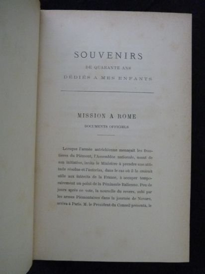 Souvenirs de quarante ans