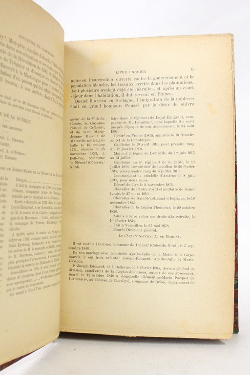 Souvenirs et campagnes. - 1ère série : Empire - Restauration …