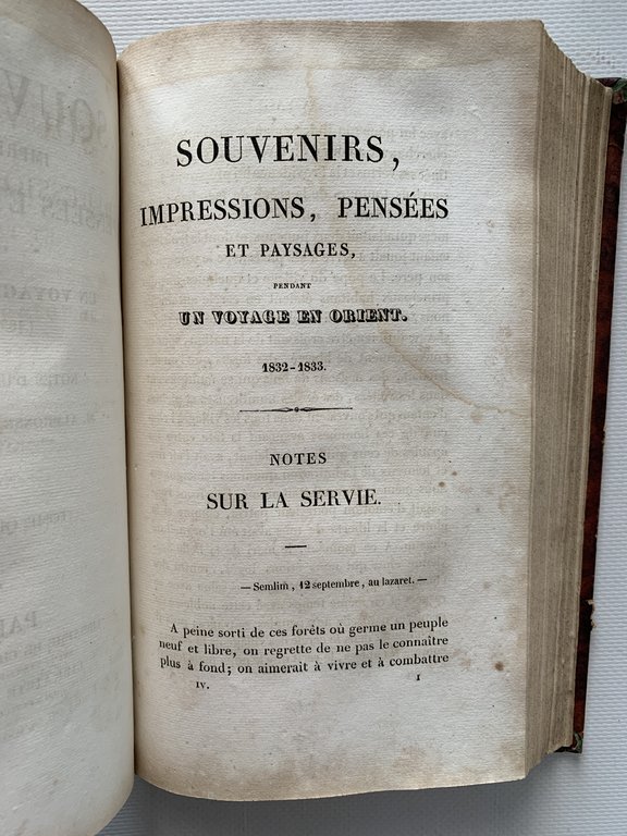 Souvenirs, impressions, pensées et paysages, pendant un voyage en Orient …