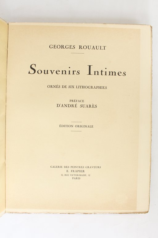 Souvenirs Intimes