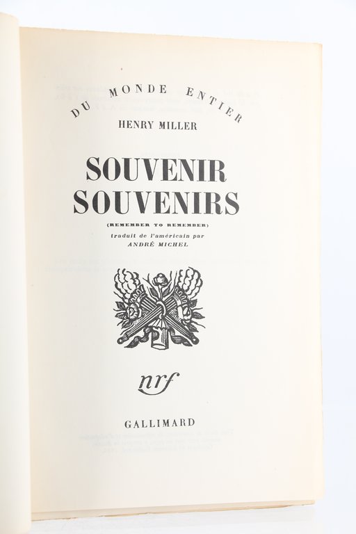 Souvenirs Souvenirs
