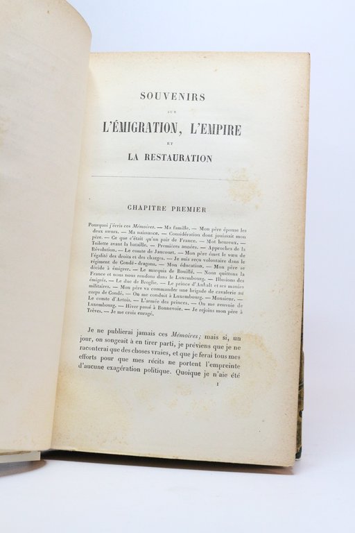 Souvenirs sur l'émigration, l'Empire et la Restauration publiés par le …