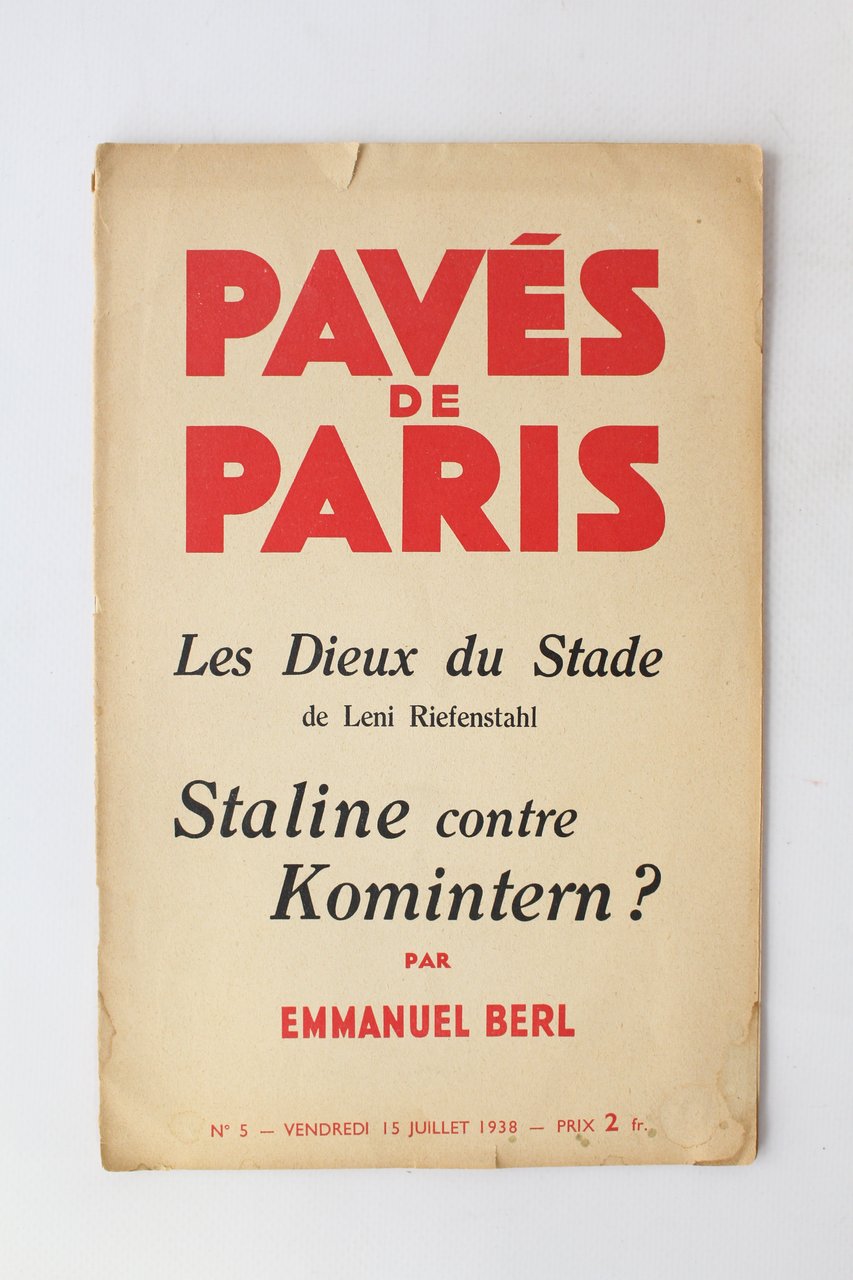 Staline contre Komintern? - In Pavés de Paris N°5