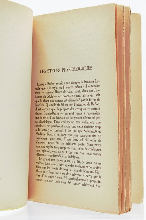 Styles et physiologie. Petite histoire naturelle des écrivains