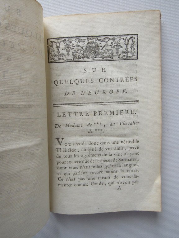 Sur quelques contrées de l'Europe, ou Lettres du Chevalier de …