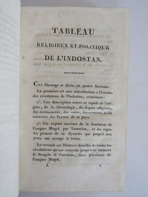 Tableau religieux et politique de l'Indostan, ou précis historique des …