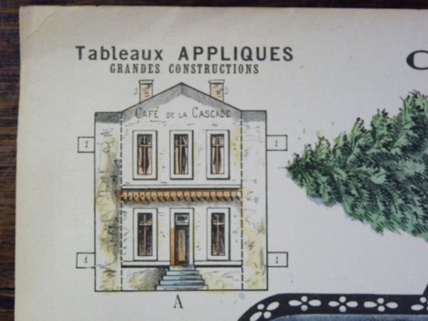 Tableaux appliqués - Grandes constructions : Café de la Cascade. …