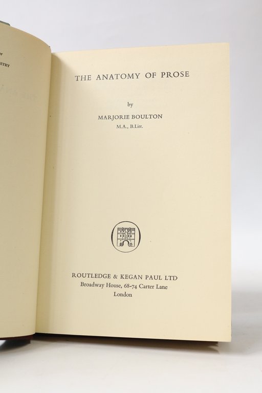 The anatomy of prose