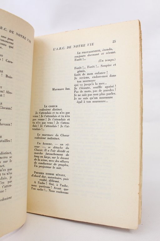Théâtre II, Poèmes à jouer : L'abc de notre vie. …
