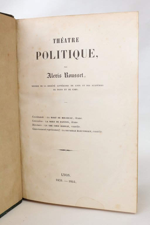 Théâtre politique : La mort de Mirabeau. / La mort …