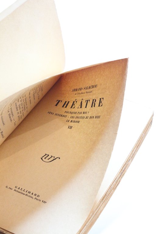 Théatre VII : Pourquoi pas moi ? - Sens interdit …
