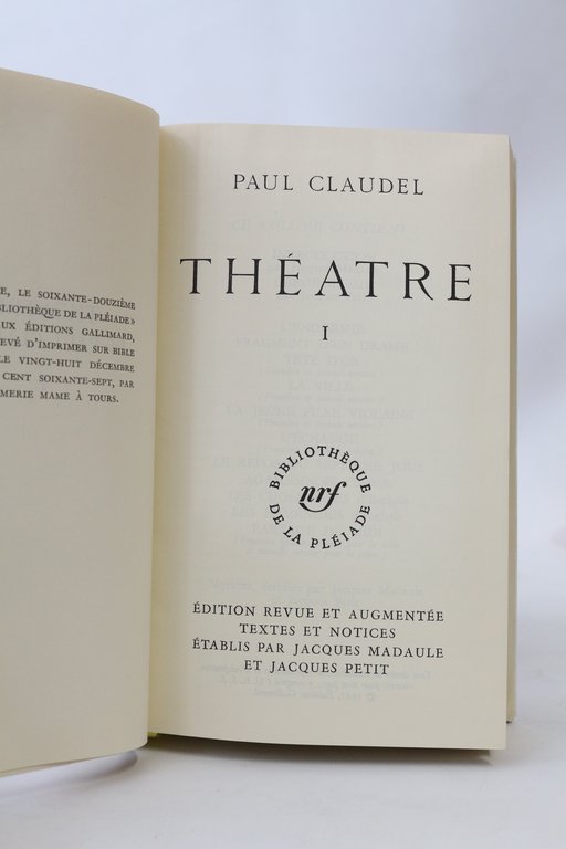 Théâtre. Volume I : L'endormie. - Fragment d'un drame. - …