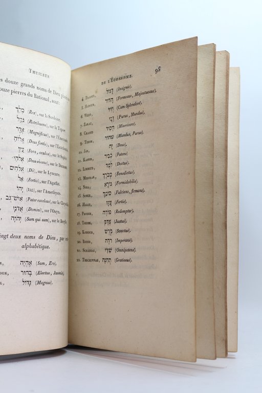 [FRANC-MACONNERIE] Thuileur des trente-trois degrés de l'écossisme du rit ancien, …