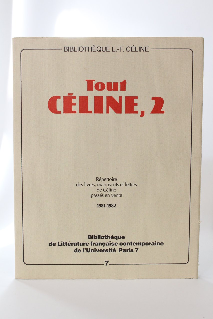 Tout Céline, 2