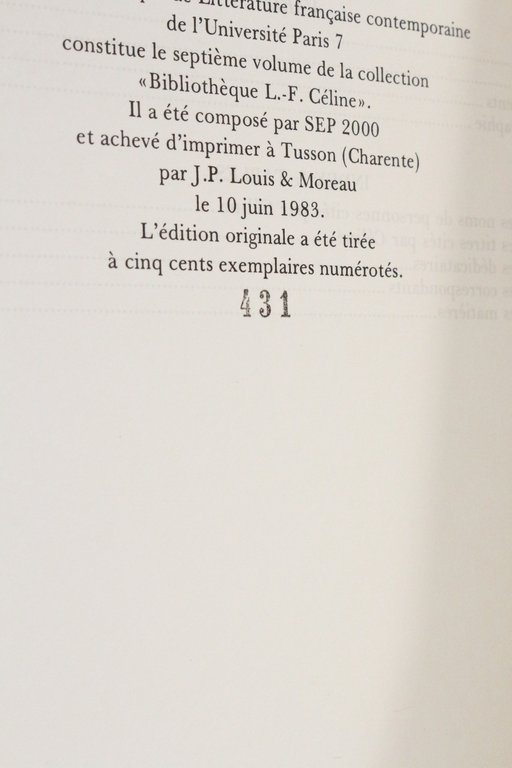 Tout Céline, 2