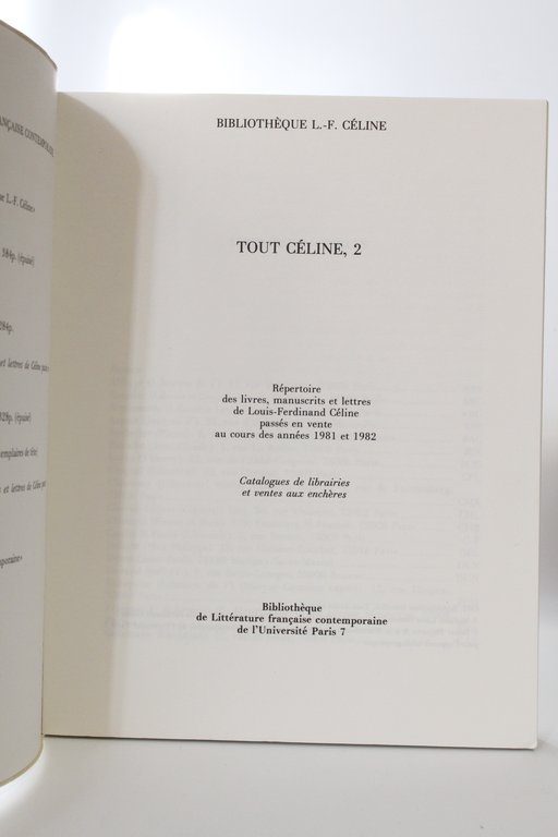 Tout Céline, 2