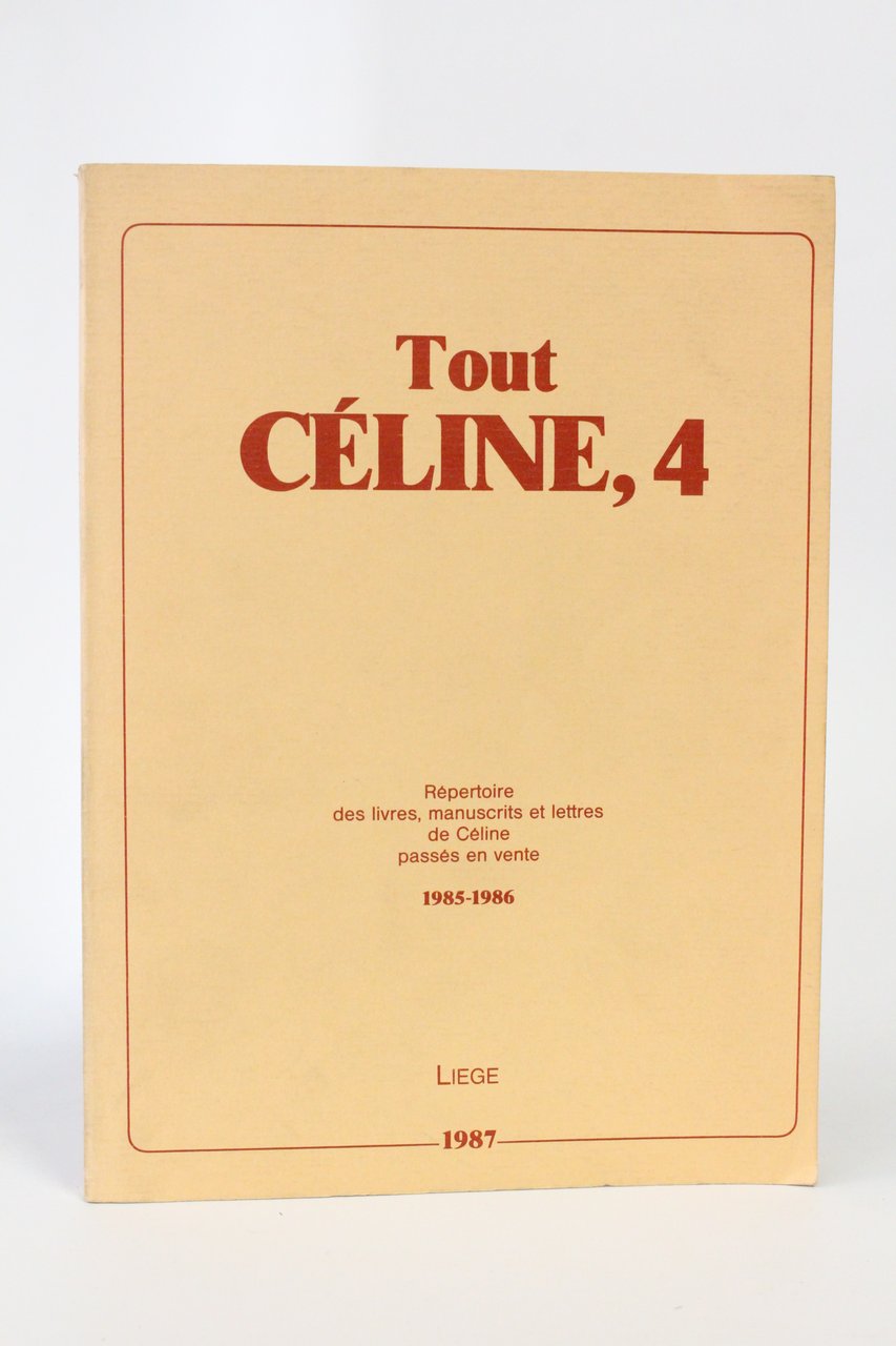 Tout Céline 4
