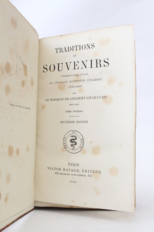 Traditions et souvenirs touchant le temps et la vie du …